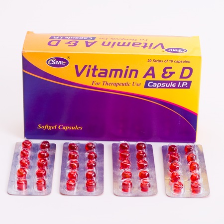 Vitamin A & D Capsules - Soft Mecaps