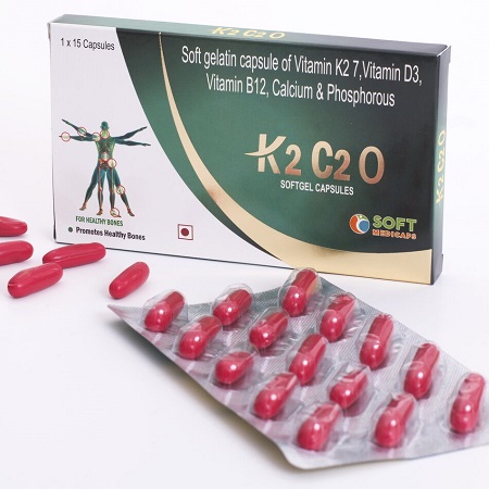 K2C2O Soft Vitamin Capsules Strip